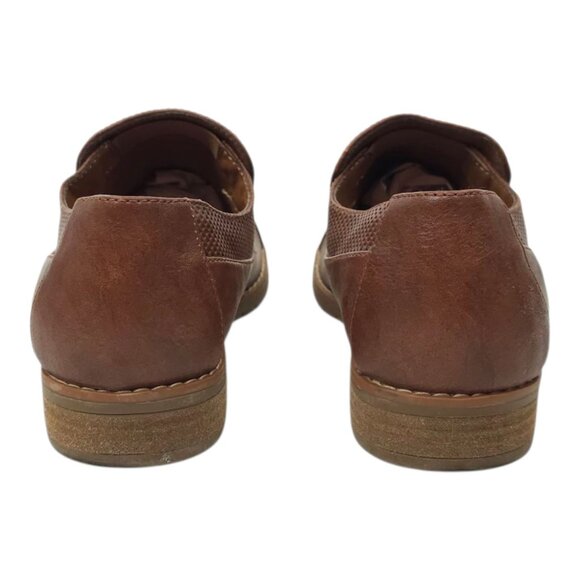 Euro Soft Sofft Wavery Loafer Women Size 7 M Brown Toffee Faux Leather Slip On - Picture 4 of 16